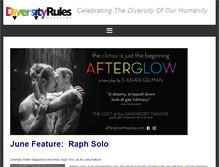 Tablet Screenshot of diversityrulesmagazine.com